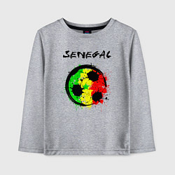 Лонгслив хлопковый детский Сборная Сенегала, цвет: меланж