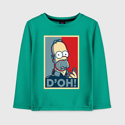 Детский лонгслив Homer with donut