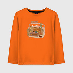 Лонгслив хлопковый детский Ведьмина служба доставки: Studio Ghibli, цвет: оранжевый