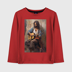 Детский лонгслив Моряк гитарист