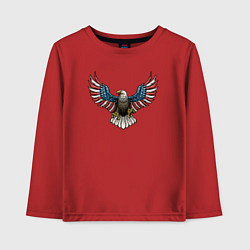 Лонгслив хлопковый детский Eagle - America, цвет: красный