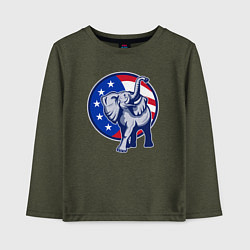 Детский лонгслив USA elephant