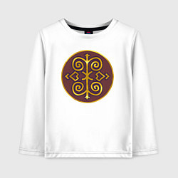 Лонгслив хлопковый детский Склавины из Total War: Attila, цвет: белый