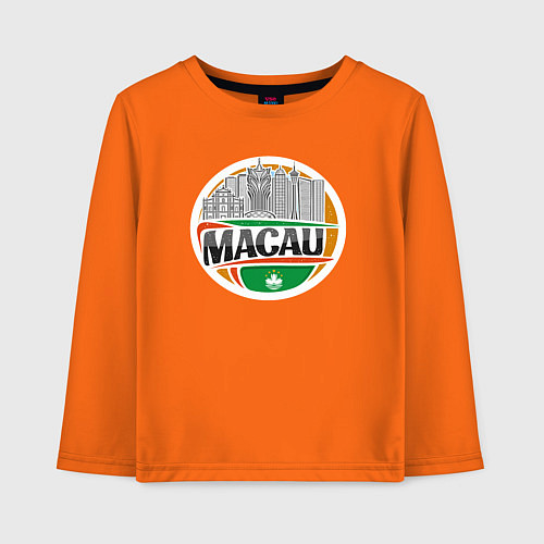 Детский лонгслив Макао / Оранжевый – фото 1
