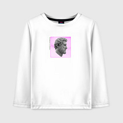 Лонгслив хлопковый детский Гомер Илиада, цвет: белый