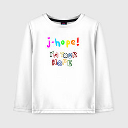 Лонгслив хлопковый детский BTS J-hope! Im Your Hope, цвет: белый