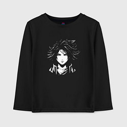 Детский лонгслив Аниме в чёрно белом