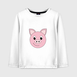 Детский лонгслив Розовая свинка