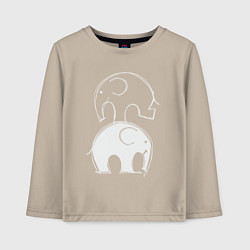 Детский лонгслив Два слона