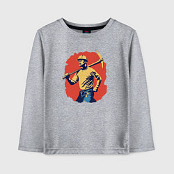 Детский лонгслив Шахтер с киркой