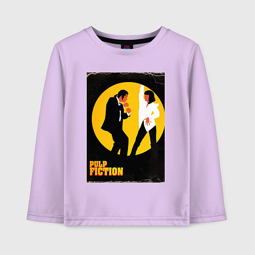 Детский лонгслив Криминальное чтиво парный танец / Лаванда – фото 1