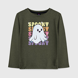 Детский лонгслив Cute little spooky ghost