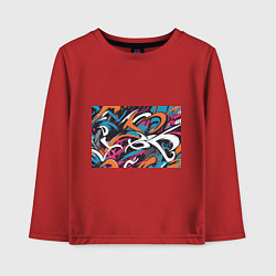 Детский лонгслив Граффити абстракция
