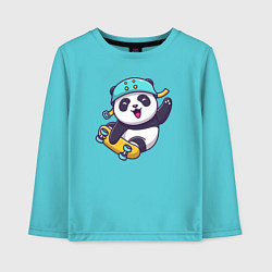 Детский лонгслив Skater panda