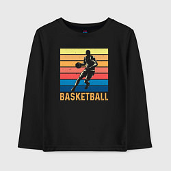 Детский лонгслив Basketball lettering