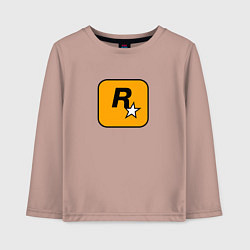 Детский лонгслив Rockstar logo