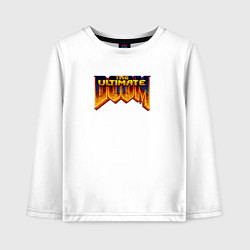 Лонгслив хлопковый детский Doom ultimate, цвет: белый