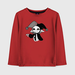 Лонгслив хлопковый детский Мультяшный клоун, цвет: красный