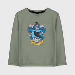 Лонгслив хлопковый детский Ravenclaw факультет, цвет: авокадо
