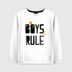 Детский лонгслив Мальчики рулят
