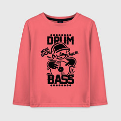 Детский лонгслив Drum n Bass: More Bass