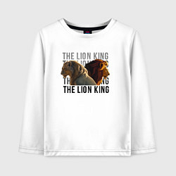 Лонгслив хлопковый детский The Lion King, цвет: белый