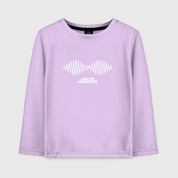 Лонгслив хлопковый детский Arctic Monkeys logo, цвет: лаванда