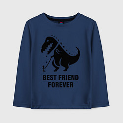 Детский лонгслив Godzilla best friend