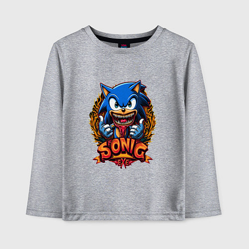Детский лонгслив Sonicexe / Меланж – фото 1