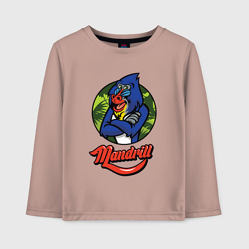 Детский лонгслив Mandrill / Пыльно-розовый – фото 1