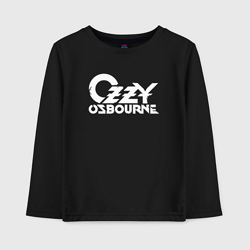 Детский лонгслив Ozzy Osbourne - logo / Черный – фото 1