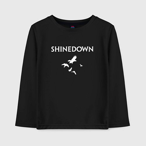 Детский лонгслив Shinedown - logo / Черный – фото 1