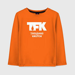 Лонгслив хлопковый детский Thousand Foot Krutch - logo, цвет: оранжевый