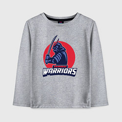 Лонгслив хлопковый детский Samurai warriors, цвет: меланж