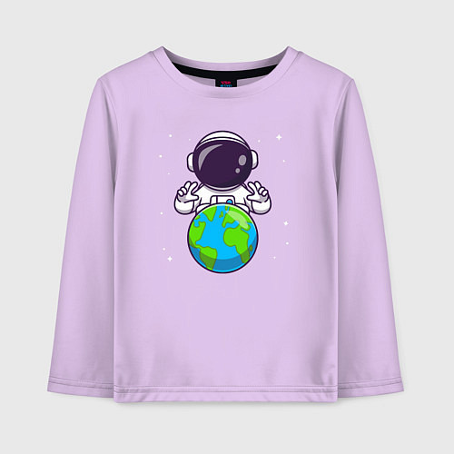 Детский лонгслив Моя земля / Лаванда – фото 1