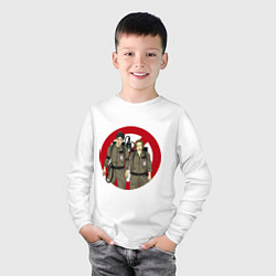 Лонгслив хлопковый детский X busters, цвет: белый — фото 2