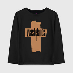 Лонгслив хлопковый детский The rusty cross, цвет: черный