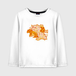 Лонгслив хлопковый детский Тюмень, цвет: белый