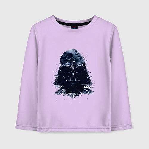 Детский лонгслив Дарт вейдер мазайка / Лаванда – фото 1