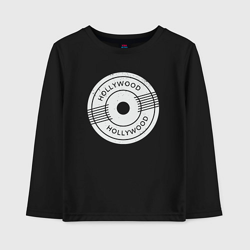 Детский лонгслив USA Hollywood / Черный – фото 1
