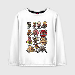 Лонгслив хлопковый детский Doom demons, цвет: белый