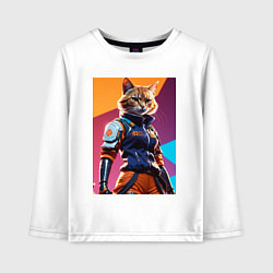 Детский лонгслив Ультразверьки кошка