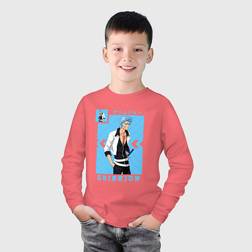 Детский лонгслив Блич Grimmjow / Коралловый – фото 3