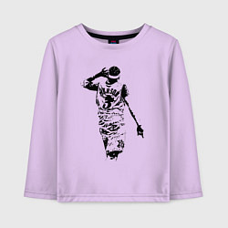 Лонгслив хлопковый детский Allen Iverson NBA, цвет: лаванда