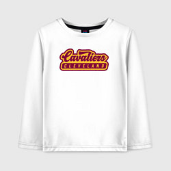 Лонгслив хлопковый детский Cavaliers Cleveland, цвет: белый