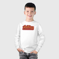 Лонгслив хлопковый детский Cavaliers Cleveland, цвет: белый — фото 2