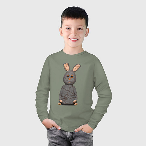Детский лонгслив Cartoon hare character / Авокадо – фото 3
