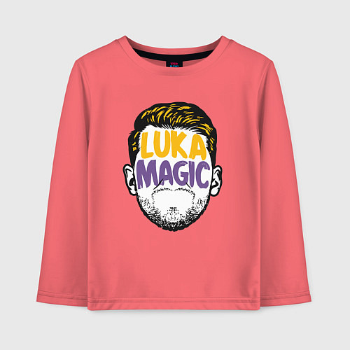 Детский лонгслив Luka magic face / Коралловый – фото 1