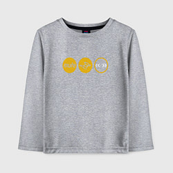 Лонгслив хлопковый детский Depeche Mode - mute records ltd, цвет: меланж