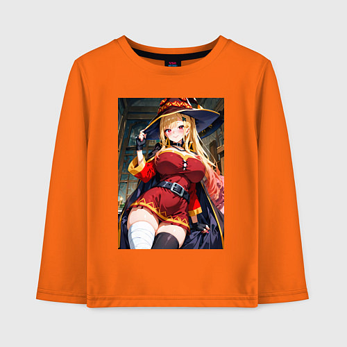 Детский лонгслив Марин Китагава косплей Мегумин / Оранжевый – фото 1